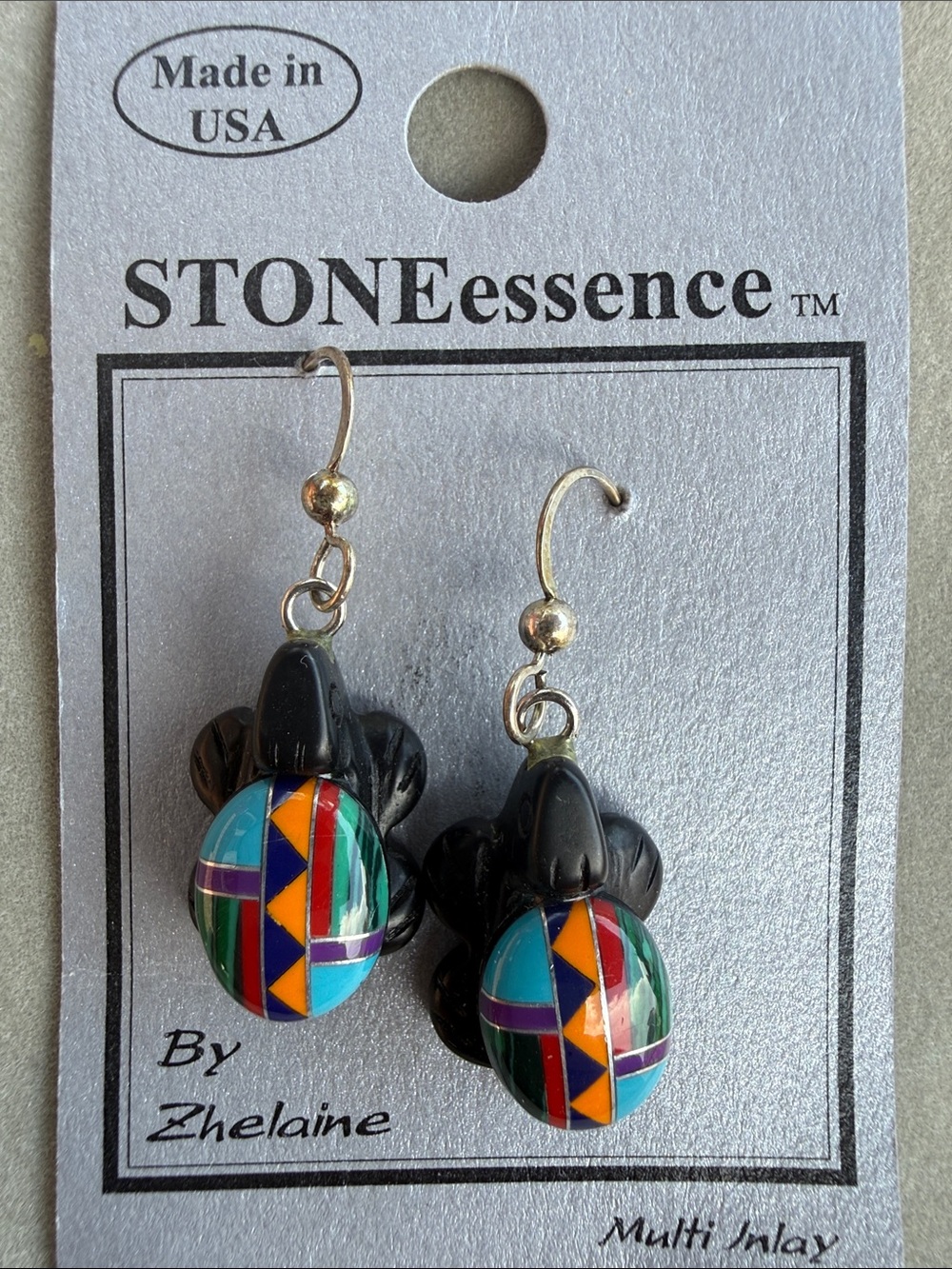 STONEessence By Zhelaine Multi-Color Turtle Earrings